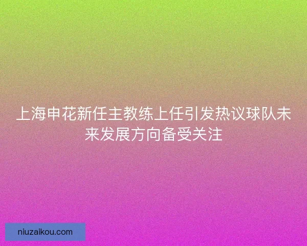 上海申花新任主教练上任引发热议球队未来发展方向备受关注 上海申花新任主教练上任引发热议球队未来发展方向备受关注