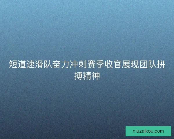 短道速滑队奋力冲刺赛季收官展现团队拼搏精神 短道速滑队奋力冲刺赛季收官展现团队拼搏精神