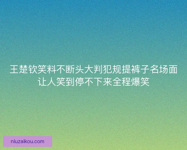 王楚钦笑料不断头大判犯规提裤子名场面让人笑到停不下来全程爆笑 王楚钦笑料不断头大判犯规提裤子名场面让人笑到停不下来全程爆笑
